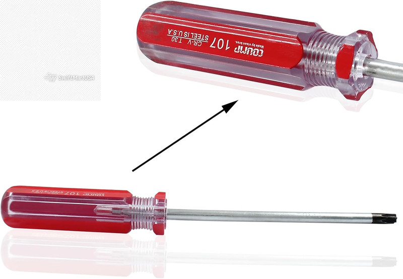 6 Pc Security Torx Screwdriver Set with Magnetic Tip, T10 T15 T20 T25 T27 T30 Cr gallery