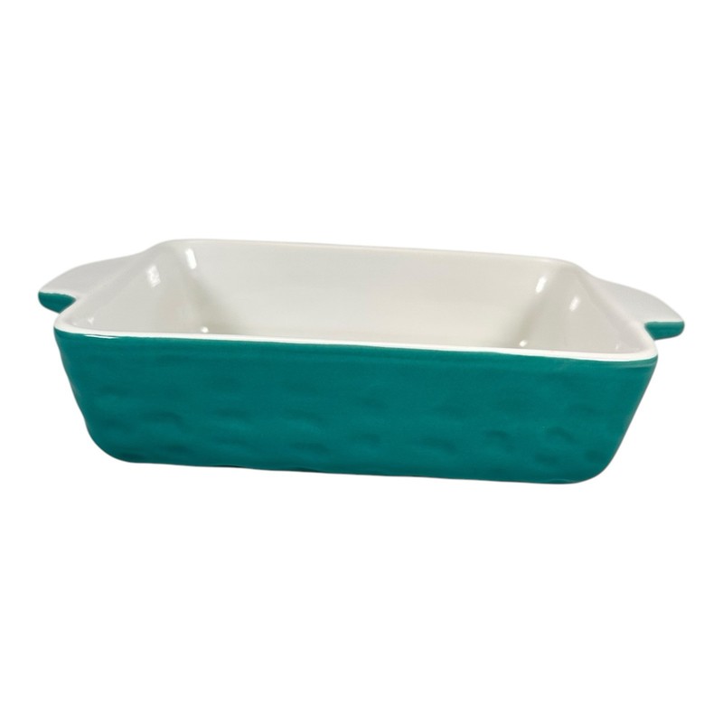 CERAMIC BAKING DISH Ceramic Bakeware AISBUGUR Aqua 6" x 5" x 1.75" gallery