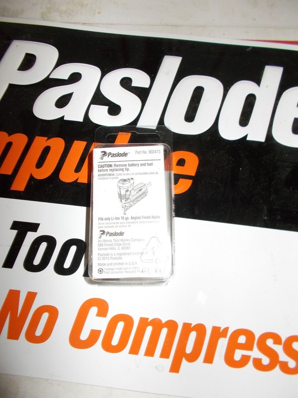 Paslode 902473 No Mar Tip 3 Pack 16 Ga. Angled Li-ion Trim Gun FITS 902400 gallery