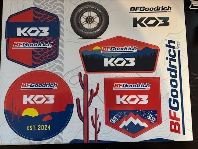 BF Goodrich KO3- 7 Decals Stickers Car Bike OFFROAD RACING Motocross MX ATV gallery