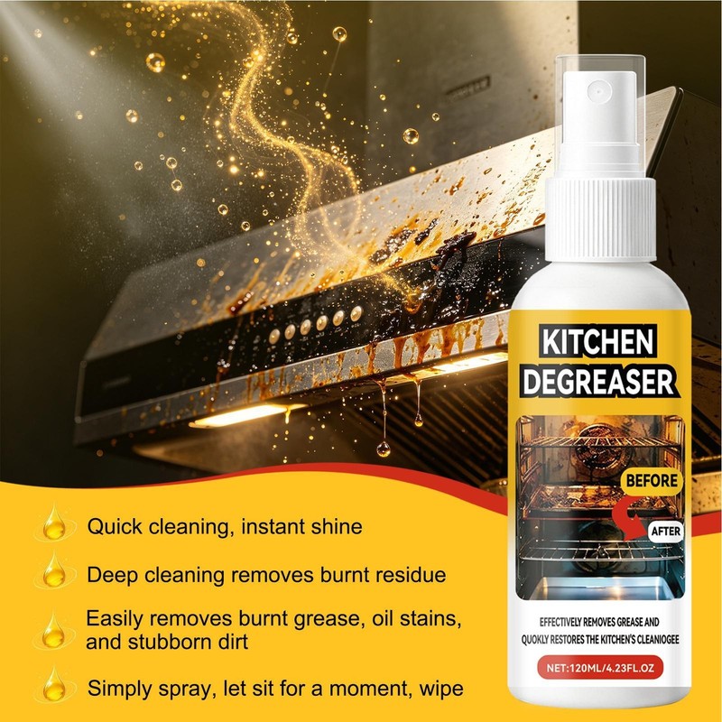 Grease Killer Spray-120ml, Greasekiller Grill Cleaner Extra Strong, Oven Cleaner gallery