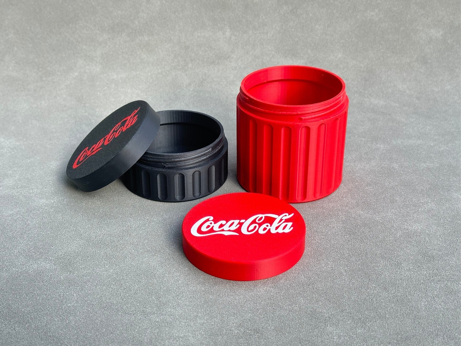 Coca-Cola Container – Threaded Screw & Parts Storage Box 3D Printed for Tools gallery