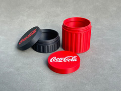 Coca-Cola Container – Threaded Screw & Parts Storage Box 3D Printed for Tools