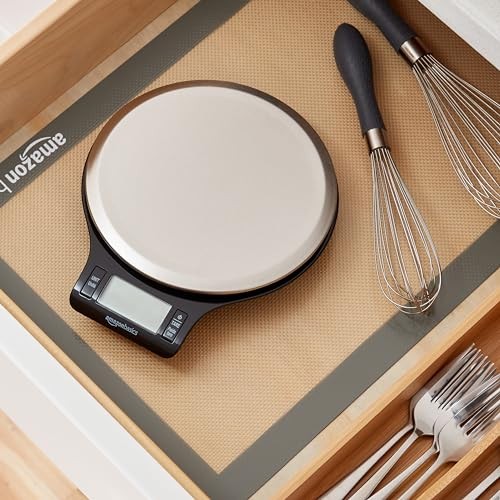 Amazon Basics Digital Weighs up to 11 pounds, Black and Stainless Steel gallery