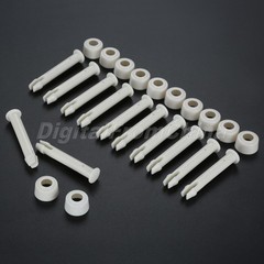 Durable 12pcs Plastic Pool Joint Pins & Caps Parts For 10-12ft Metal Frame Pools