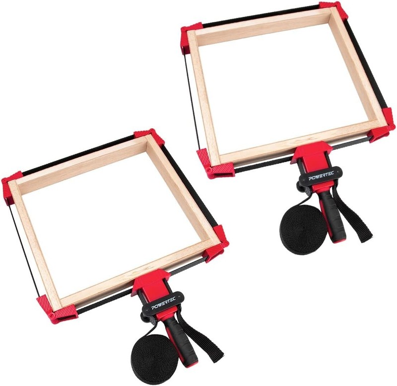 POWERTEC Deluxe Polygon Quick Release Band Clamp | Frame Clamping Strap Holder gallery