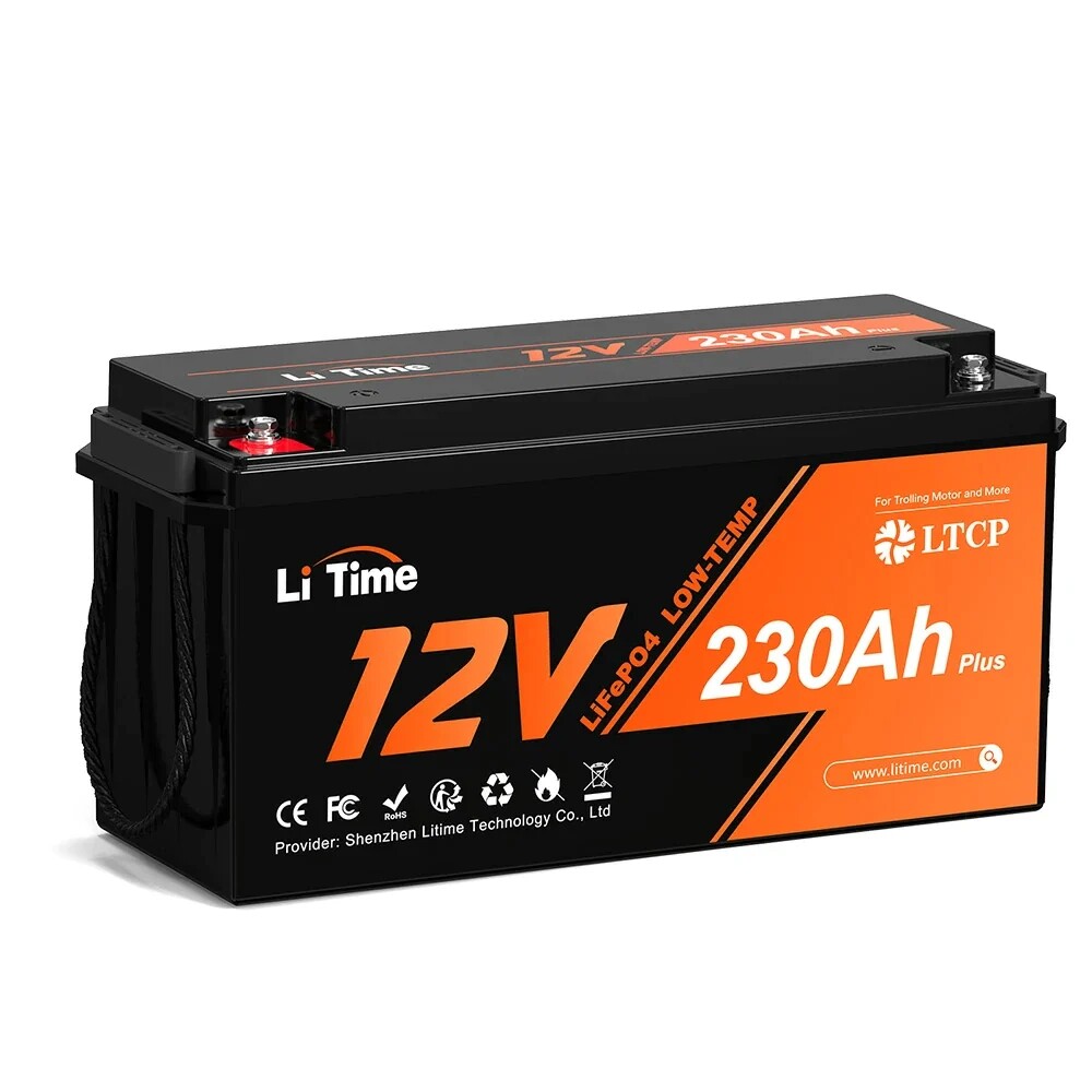 Litime 12V 230Ah Plus Lithium Battery LiFePO4 W/ Low-Temp Protection-Refurbished gallery