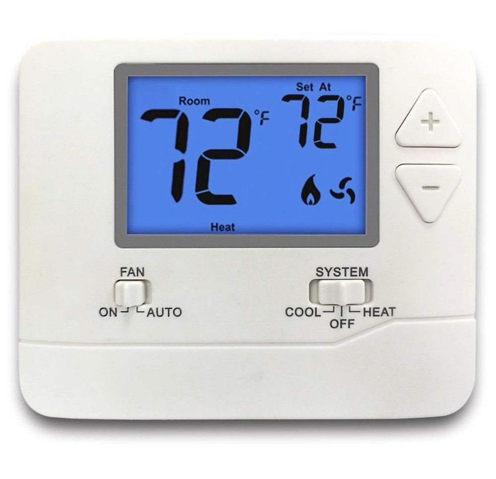 ELECTECK Non-Programmable Digital Thermostat for Home, up to 1 Heat/1 Cool wi...
