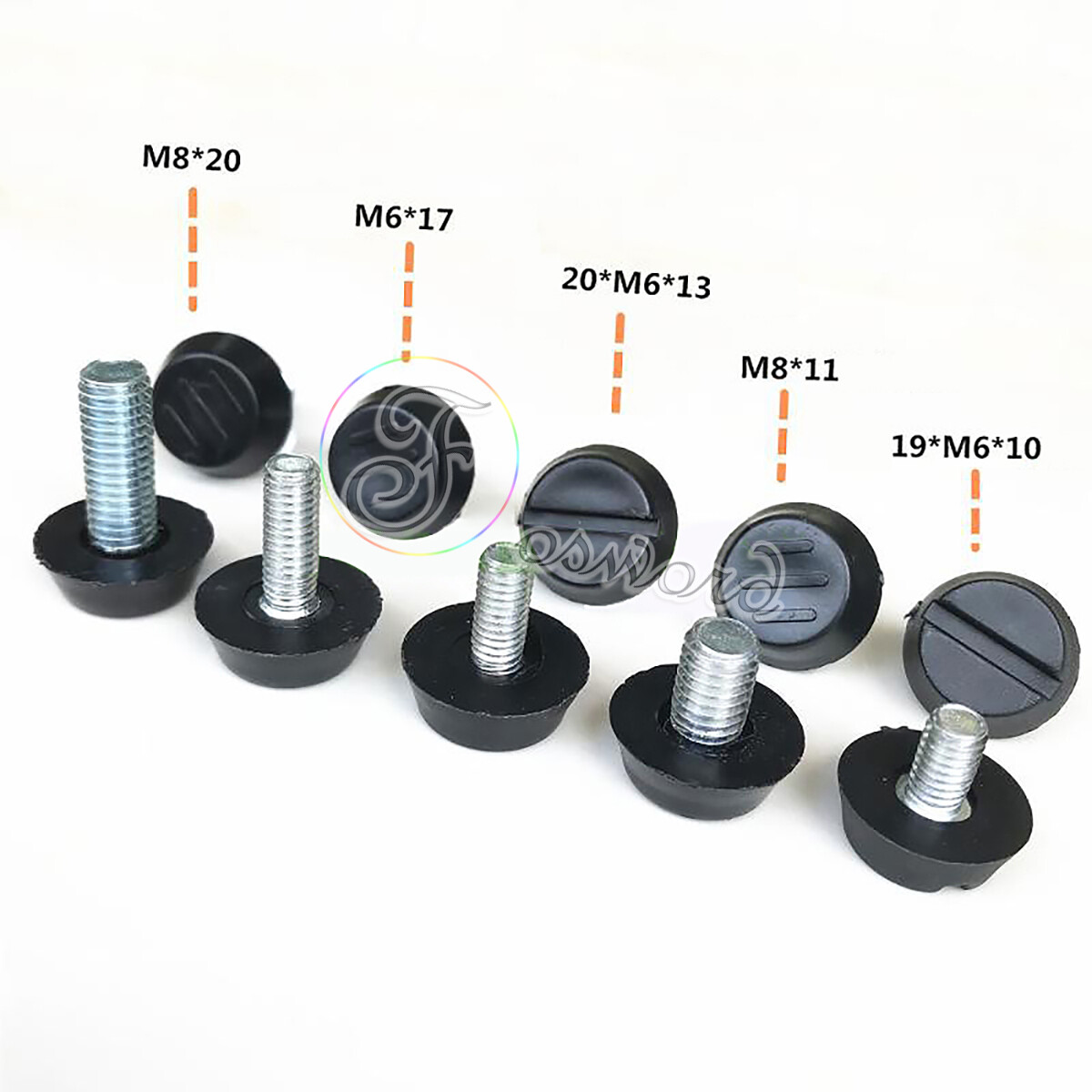 M6 M8 Thread Adjustable Furniture Feet Levelling Foot Height Screw Table Legs gallery