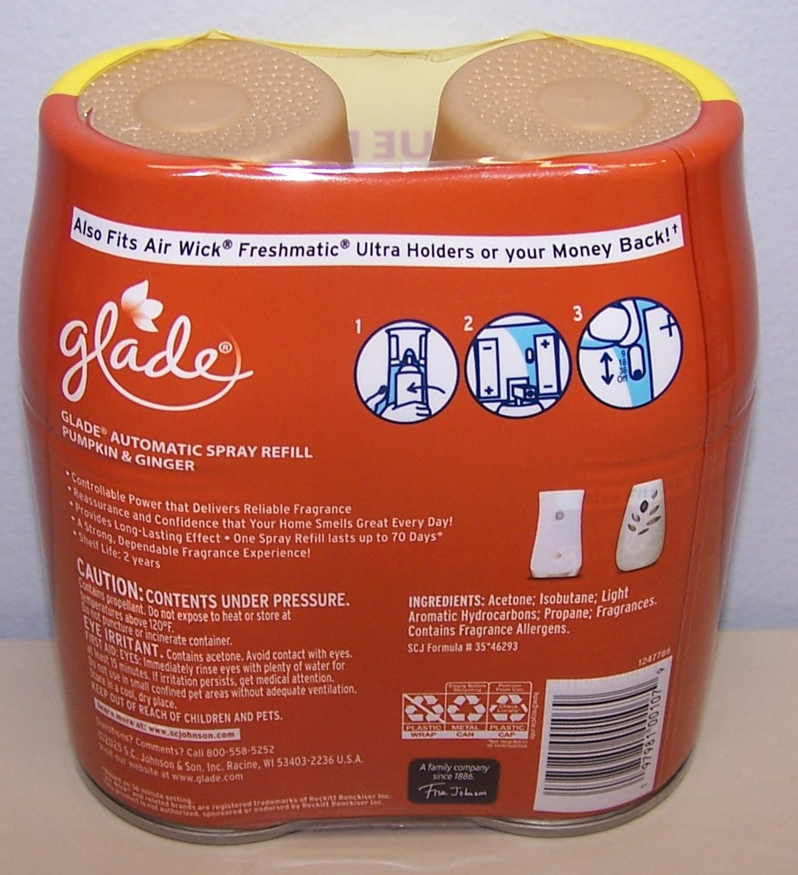 SCJohnson Glade Limited Edition Value Pack 2 Refills (Pumkin & Ginger) @2025 gallery
