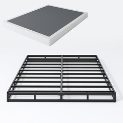 Durable Box Spring Metal Frame Squeak Resistant Easy Assembly Cover Included New