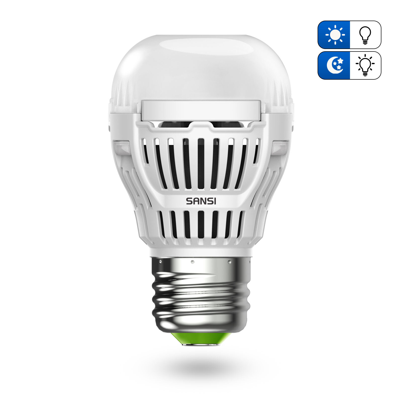 4Pack 800LM LED Light Bulb Dusk To Dawn A15 8W 60W Equiv. 5000K Daylight Outdoor gallery