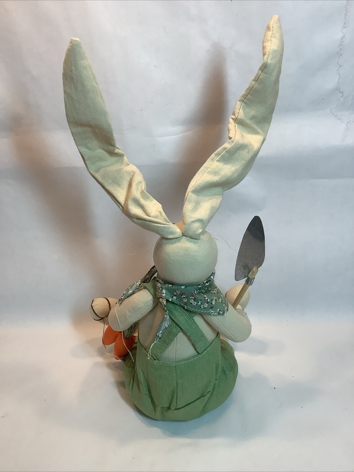 Easter Rabbit Fabric With Large Posable Ears Garden Farmer Spring Plush 20” gallery