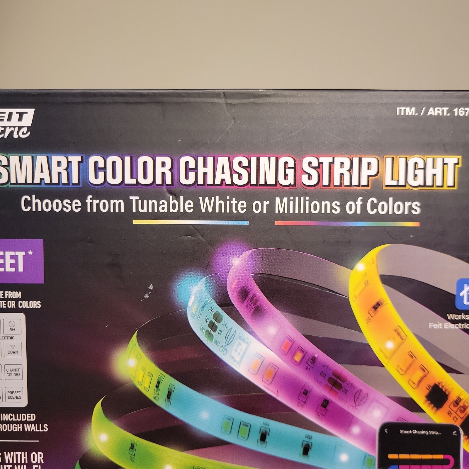 Feit Electric 20ft Smart Color Chasing LED Strip Light WiFi RGB (1675941) gallery