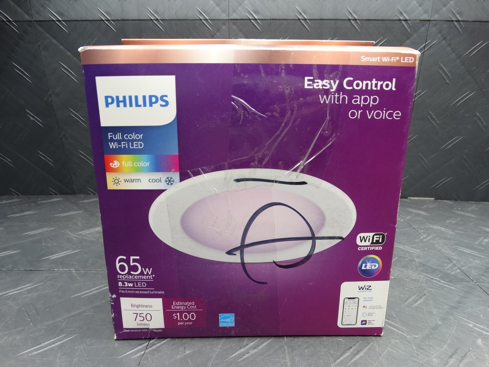 Phiilips 5in 6in LED Color Changing 65W Wi-Fi Smart Recessed Downlight (1-Pack) gallery