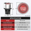 12VDC 50A Engine Start Ignition Switch 3 Pin SPST Push Button Starter Switch ... gallery