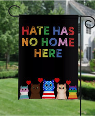 Hate Has No Home Here Garden Flag, Equality Double Sided Garden Flag