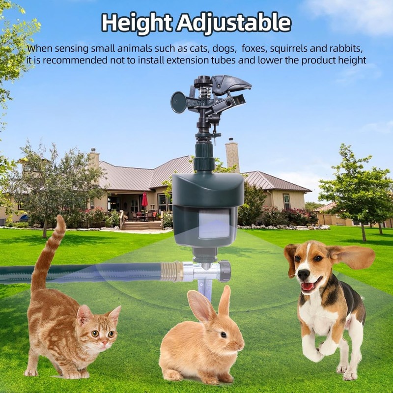 Motion Activated Sprinkler to Deter Animal Cat, Birds, Dogs Repellent Outdoor... gallery