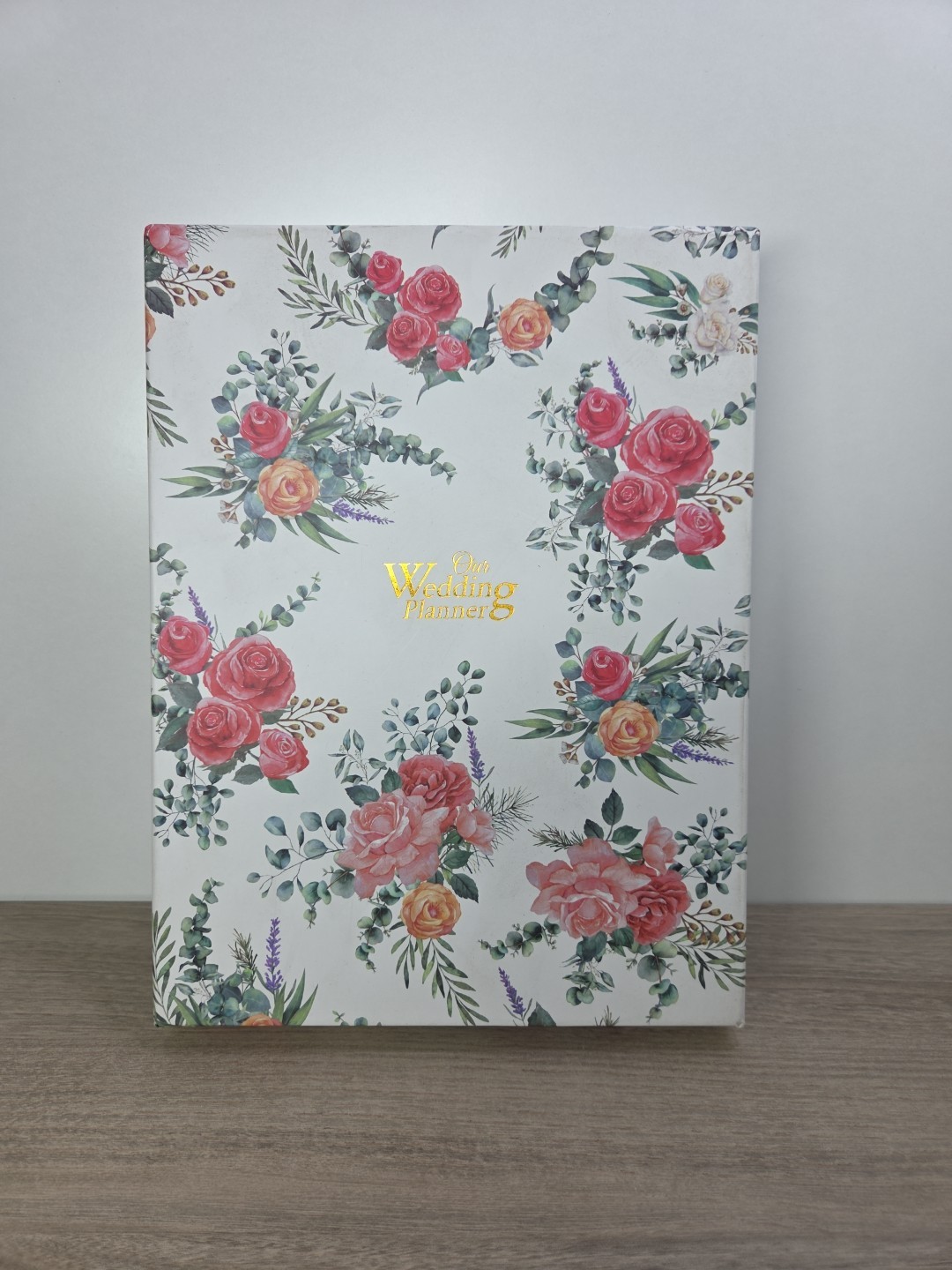 Wedding Planner NEW IN BOX Hardcover Spiral-Bound WHITE & FLOWERS gallery
