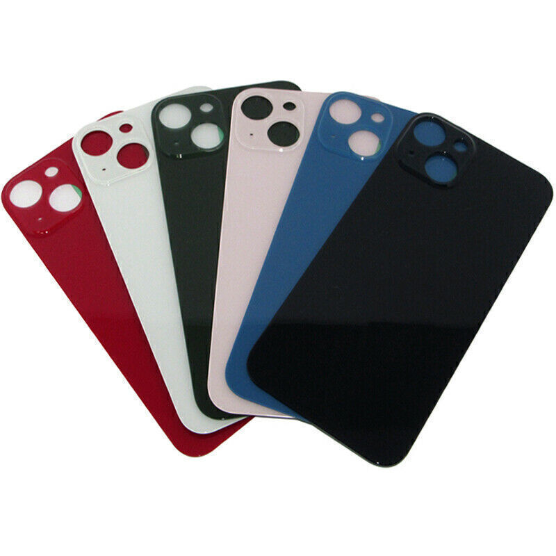 Replacement Rear Back Glass Big Hole For iPhone 15 14 13 12 11 Pro XR X 8 SE gallery