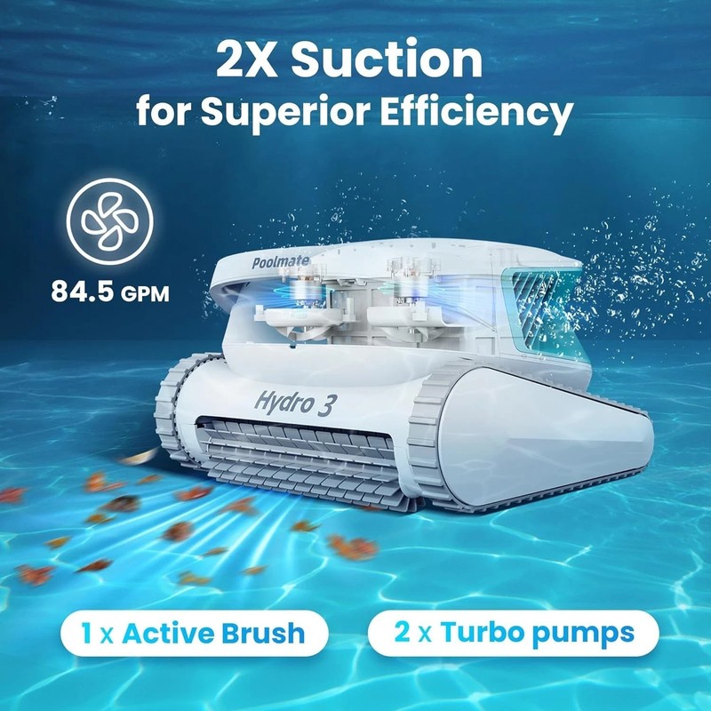 Hydro 3 Cordless Automatic Robotic Pool Vacuum Cleaner gallery