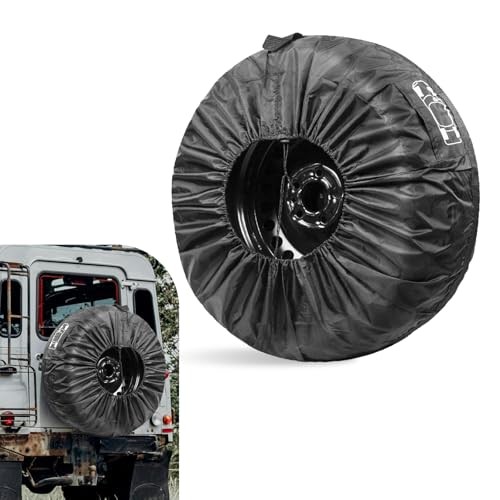 Car Spare Tire Cover, 190T Polyester Taffeta Scratch-resistant 1 PC Black #01 gallery