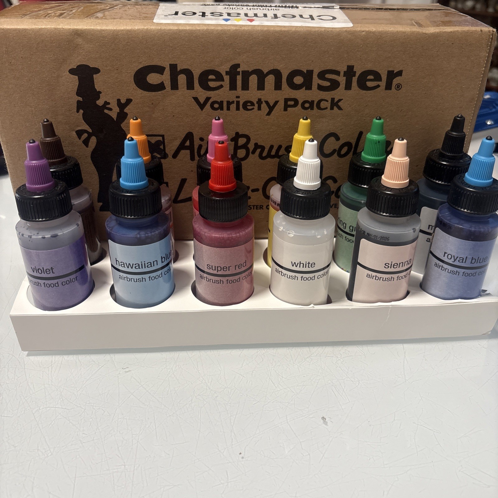 Chefmaster - Liqua-Gel Food Coloring, Fade Resistant Food Coloring - Pack Of 12 gallery
