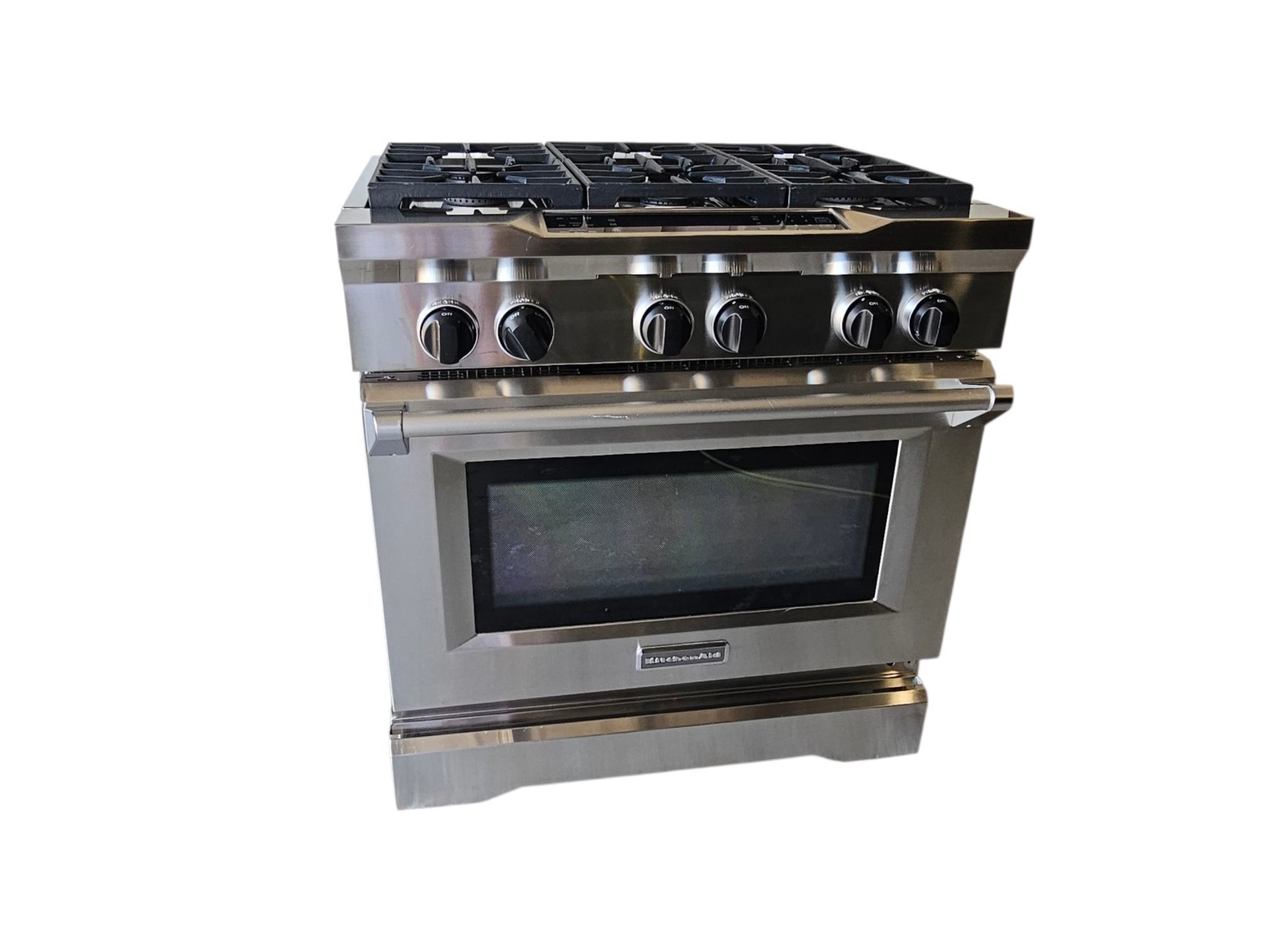 Kitchen Aid 36'' 6-Burner Dual Fuel Range,Commercial-Style Model KDRS467VSS00 gallery