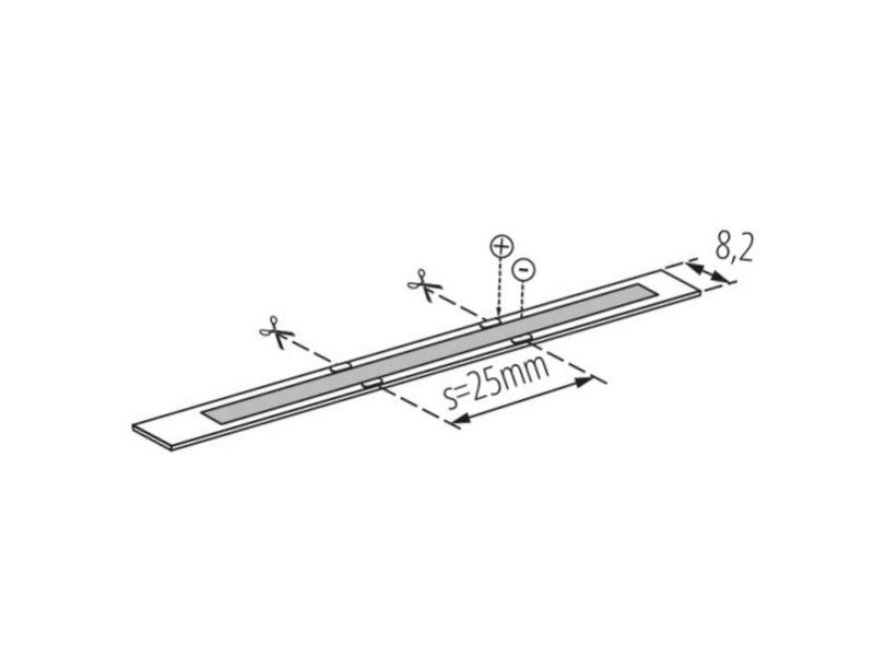 LED COB Strip Strip CRI90 IP65 320 LED/m 12V 8W/m 3400lm Warm White 5m Roll gallery