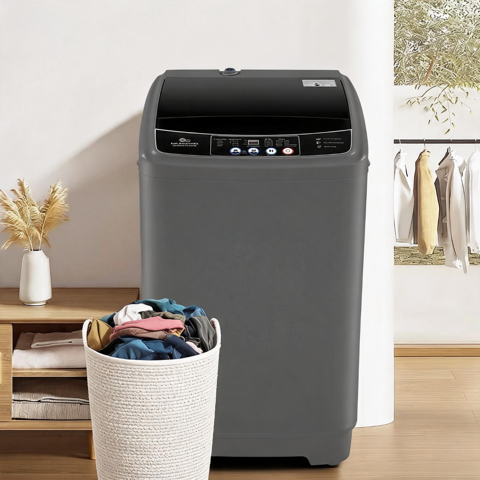 20Lbs Portable Washing Machine Washer and Dryer Combo with Drain Pump for Dorms gallery