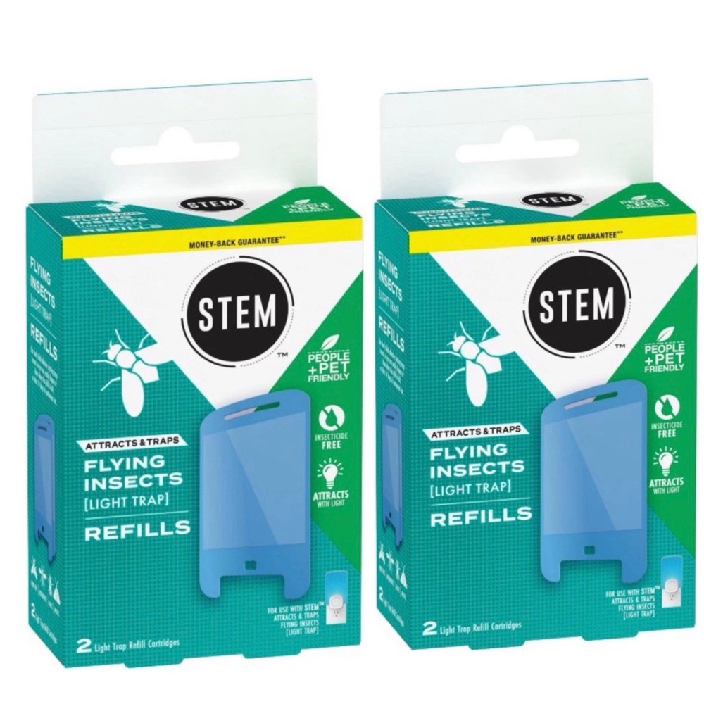 STEM Flying Insects Light Trap Cartridges, Fruit Flies, Gnats, 4 Refills Total