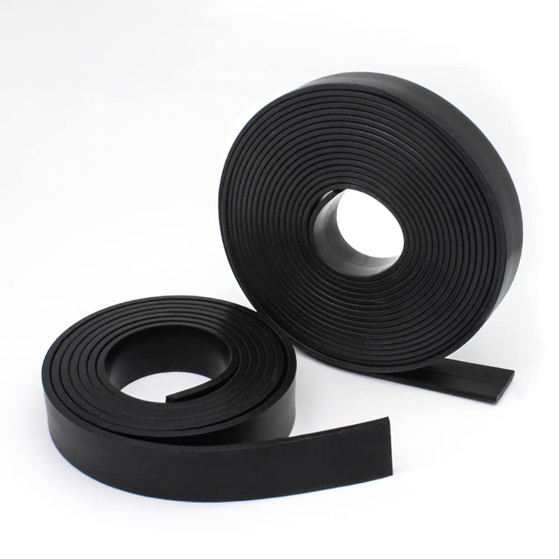 Black Solid Rubber Flat Strip Sealing Strip Thick 1/2/3/5mm Width 10/15/20-100mm gallery