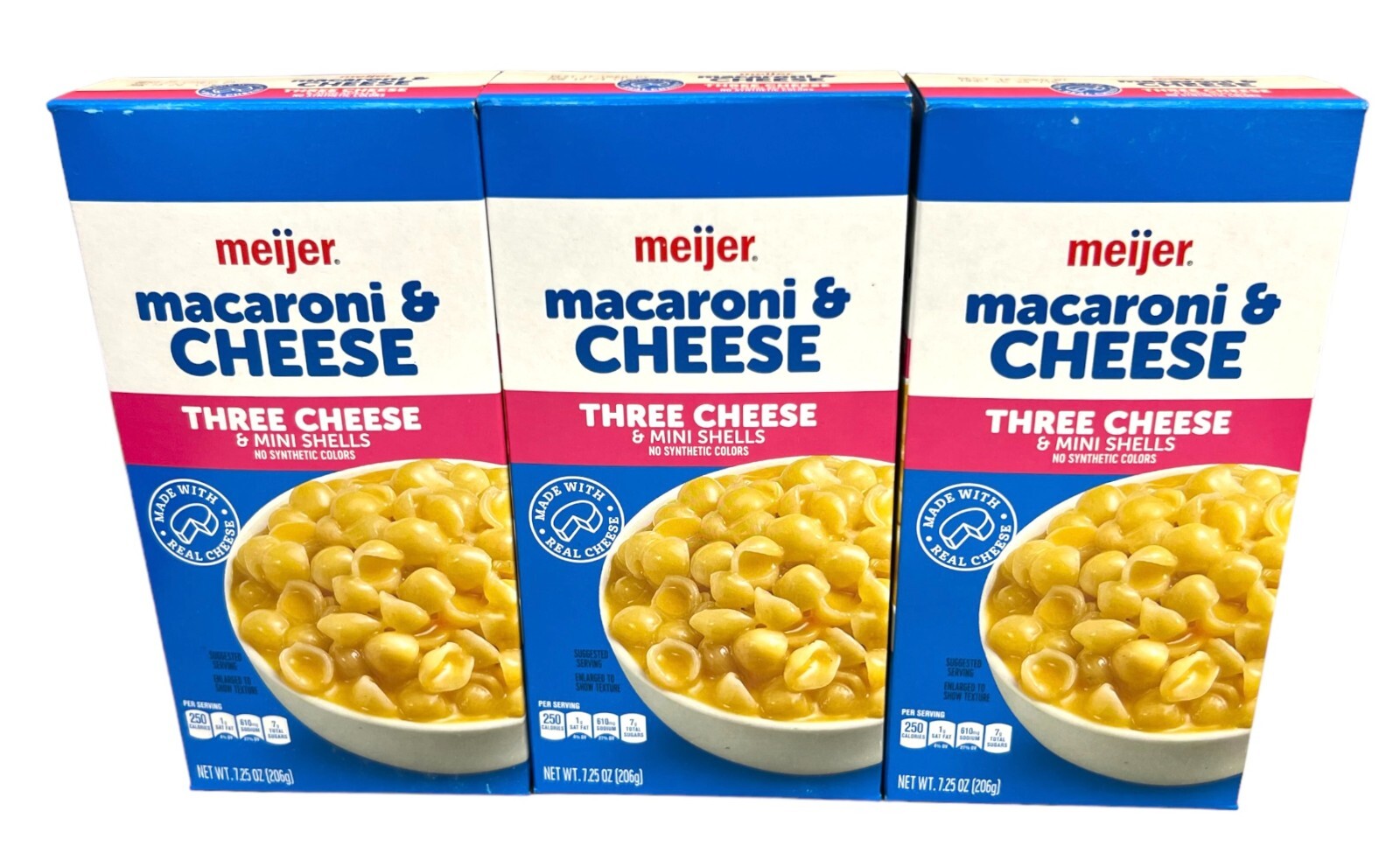 Meijer Three Cheese Macaroni and Cheese Dinner 7.25 oz ( 3 Boxes ) gallery
