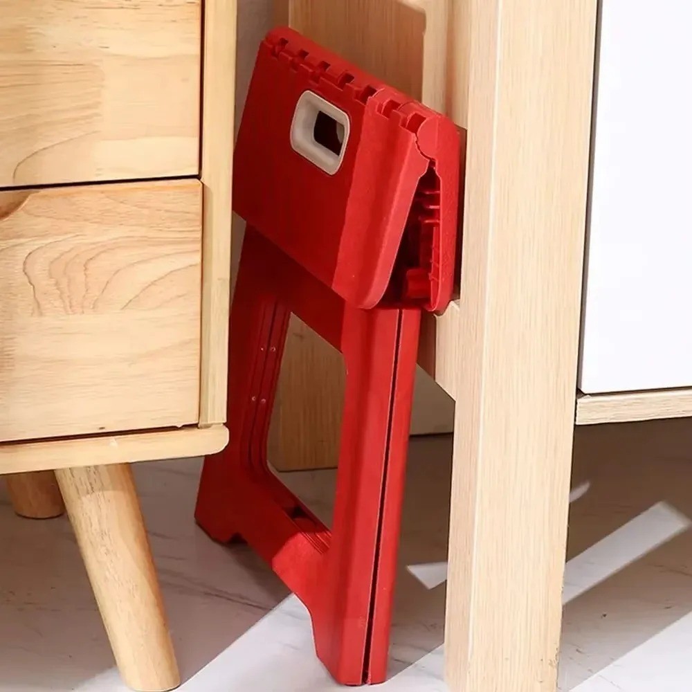 Folding Step Stool Portable Non Slip Plastic Footstool Kitchen Bathroom Camping gallery