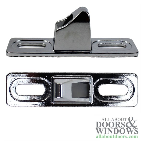 Sliding Patio Door Flush Handle Set, Hook Latch, 6-5/8" Hole Centers, Chrome gallery
