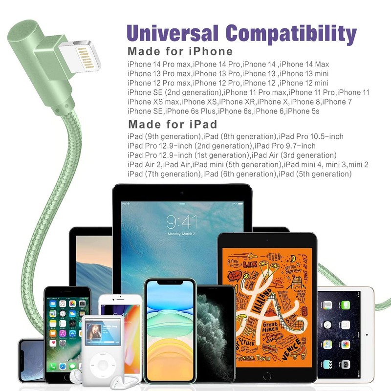 iPhone Charger,3 Pack 10FT Lightning Cable [Apple MFi Certified] iPhone Fast Cha gallery