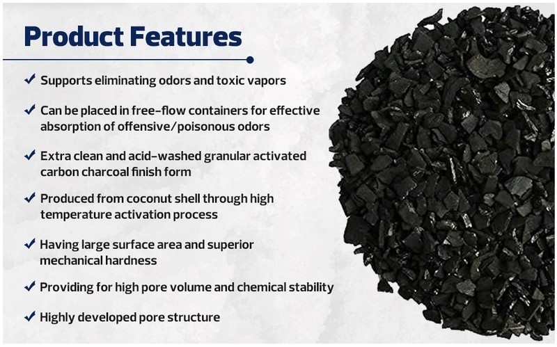 Catalytic Activated Coconut Shell Carbon –1/2 Cubic Feet | 12×40 Mesh gallery