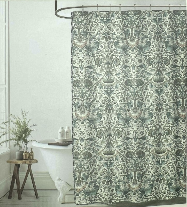 William Morris & Co LODDEN Shower Curtain Cotton 72” Cottage NEW!!! BEAUTIFUL! gallery