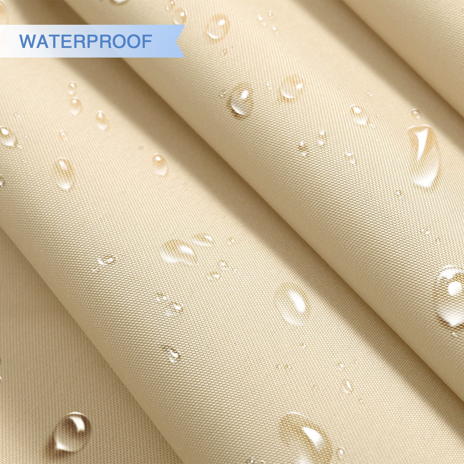 Waterproof Shade Sail Right Triangle Outdoor Pool Sun Canopy Shelter Cover Beige gallery