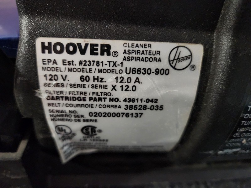 Hoover WindTunnel Bagless self propelled upright vacuum 12 amp blue u6630-900 gallery