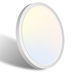 7 Inch White Flush Mount Ceiling Light 15W 1500Lm Ceiling Light Fixture3000K/4