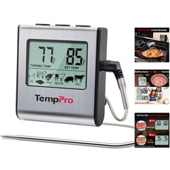 Precision Meat Thermometer with Timer & Programmable Alarm for Flawless Cooking
