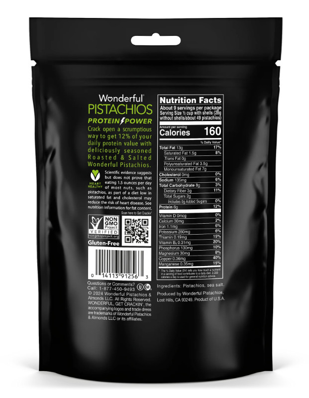 Wonderful Pistachios, In-Shell Roasted & Salted Nuts, 16 Ounce Bag (Pack of 2) gallery