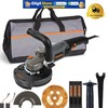 Professional 1400W Concrete Grinder - 5-Inch with Carry Bag & Precision Controls gallery