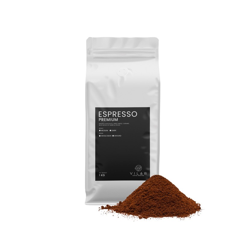 Fresh Espresso Coffee Beans Medium or Dark Roast - Premium Blend - 1 Kg (2.2 Lb) gallery