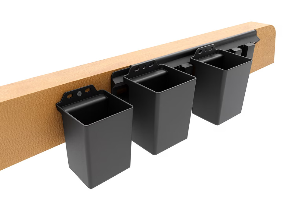 Stack Small Storage Bin Wall Mount Garage Organization Heavy-Duty Tool Holder