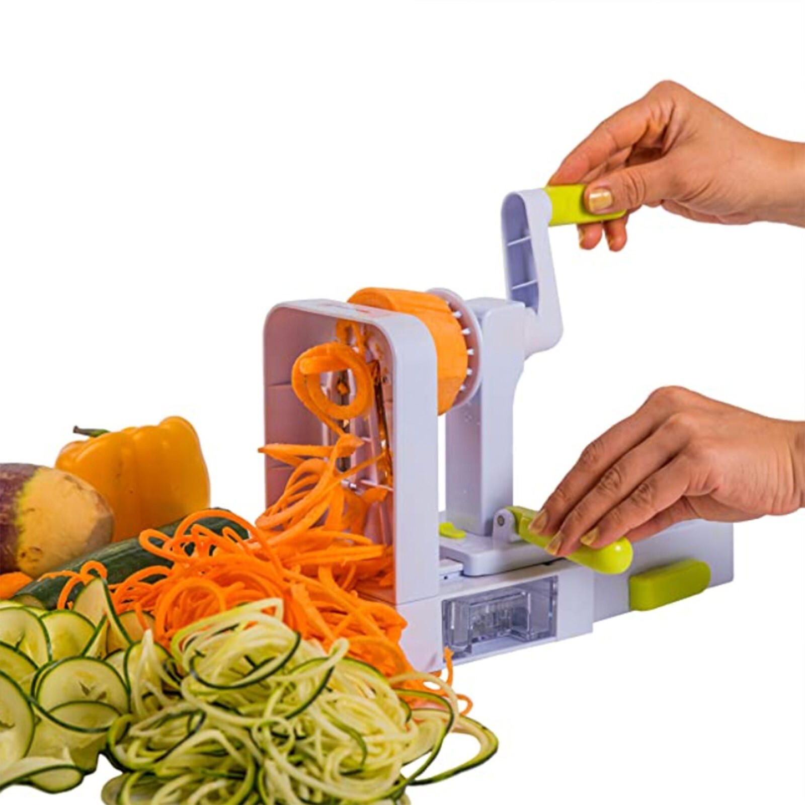 Zummy 5 Blade Vegetable Spiralizer Folding Veggie Pasta & Spaghetti Potato gallery