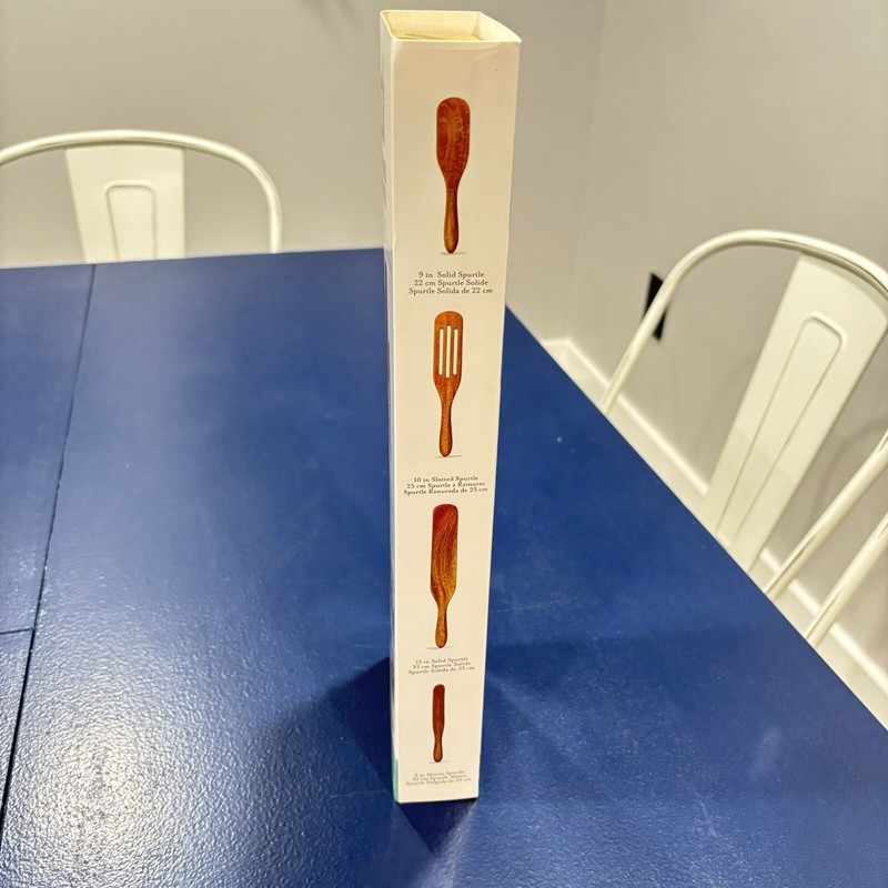 Mad Hungry Spurtle 4pc Set Acacia Premium Wood Finish Cooking Utensils Non-Stick gallery