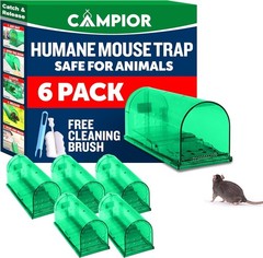 Campior Humane No-Kill Mouse Trap, Large, Indoor, Child & Pet Safe,Easy to Clean