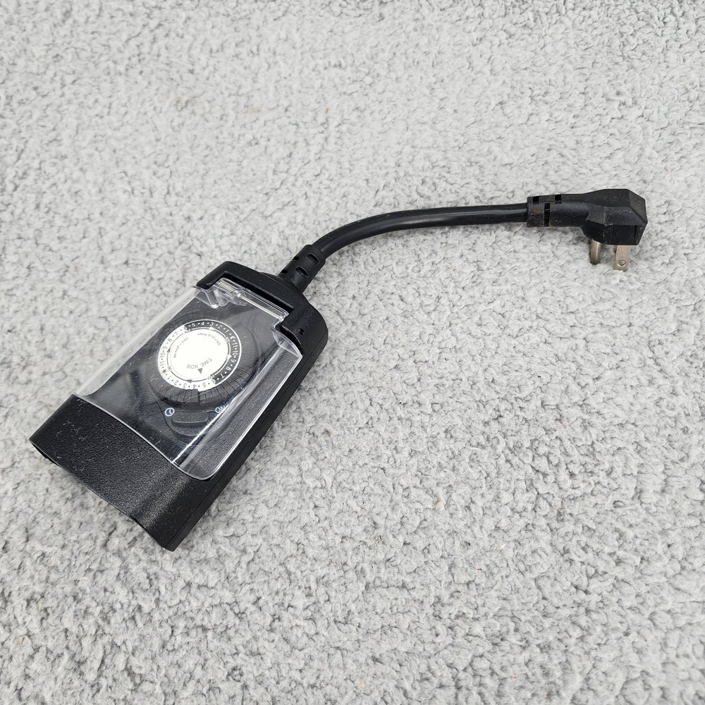 Outdoor All Weather Timer Power Plug HT1015 125V 60Hz 15A 1875W 10A 1250W